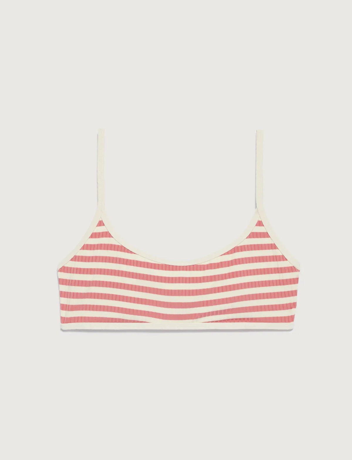 stripes pink/ blanc coquille