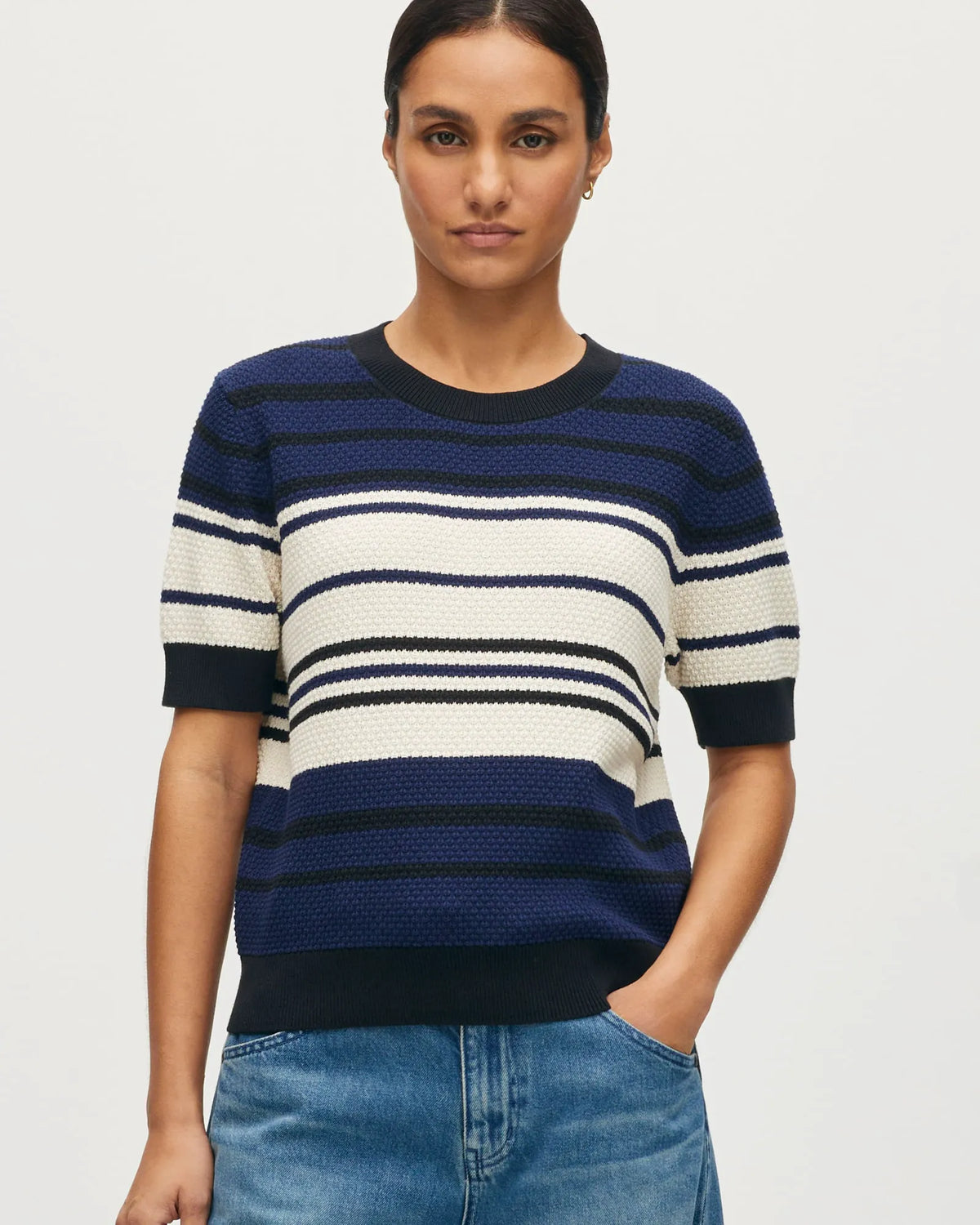 J695 ST ECRU NAVY