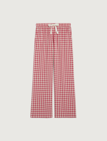 Gingham baroque rose