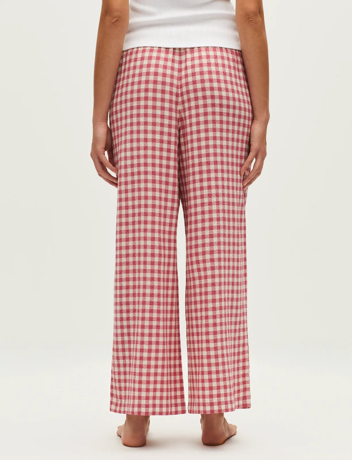 Gingham baroque rose