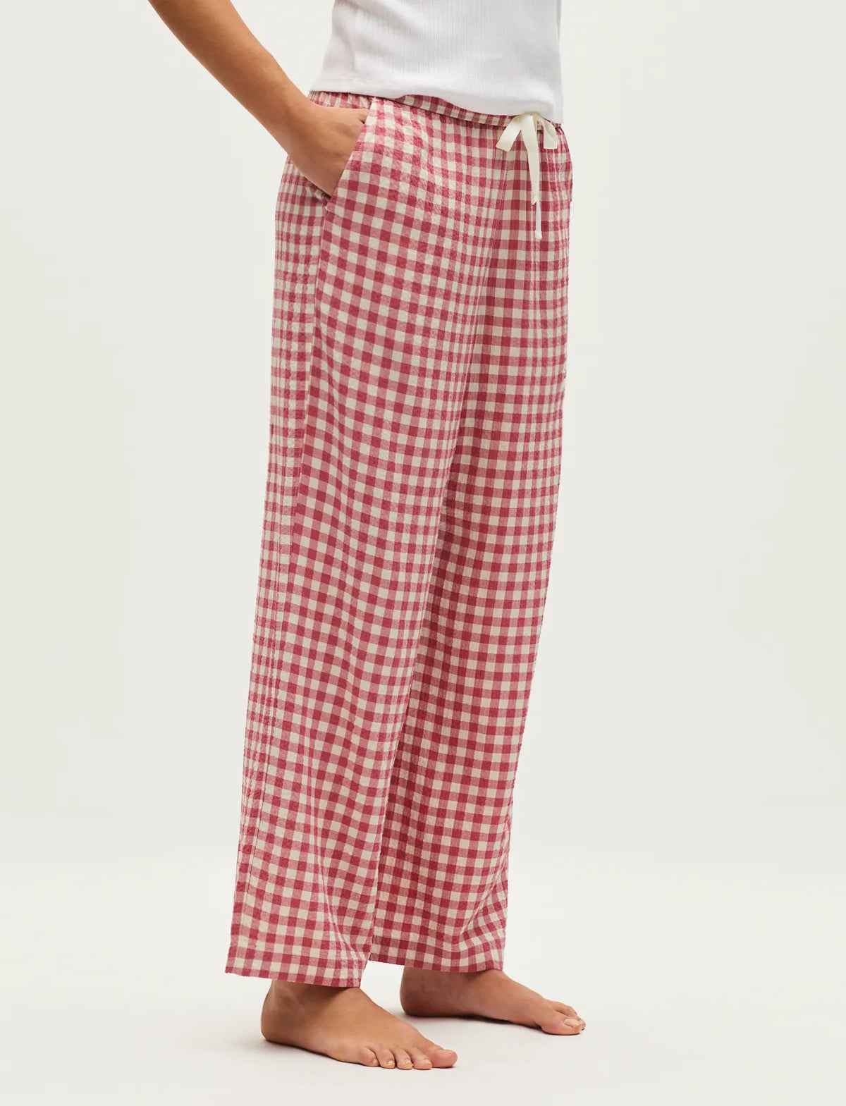 Gingham baroque rose