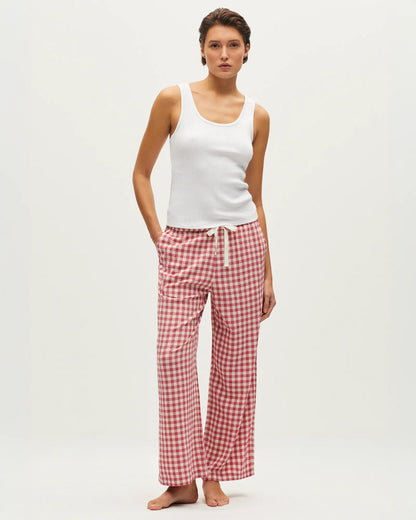 Gingham baroque rose