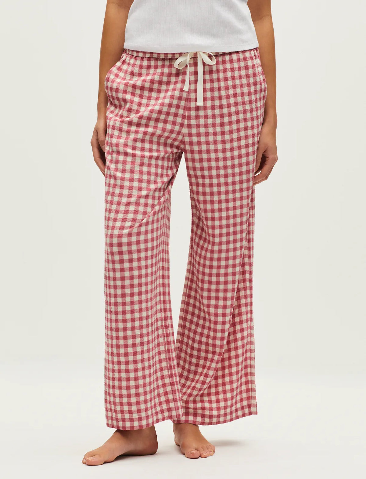Gingham baroque rose
