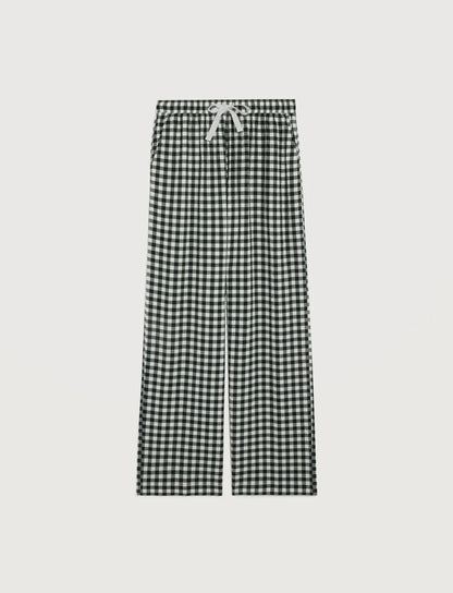 Gingham green