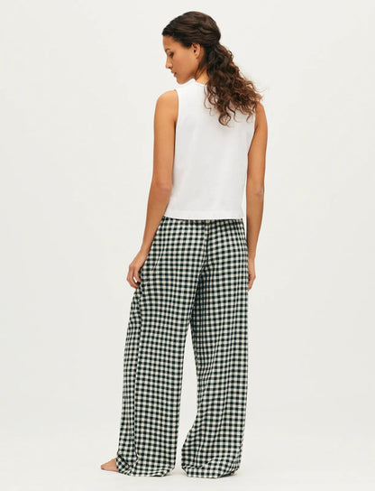 Gingham green