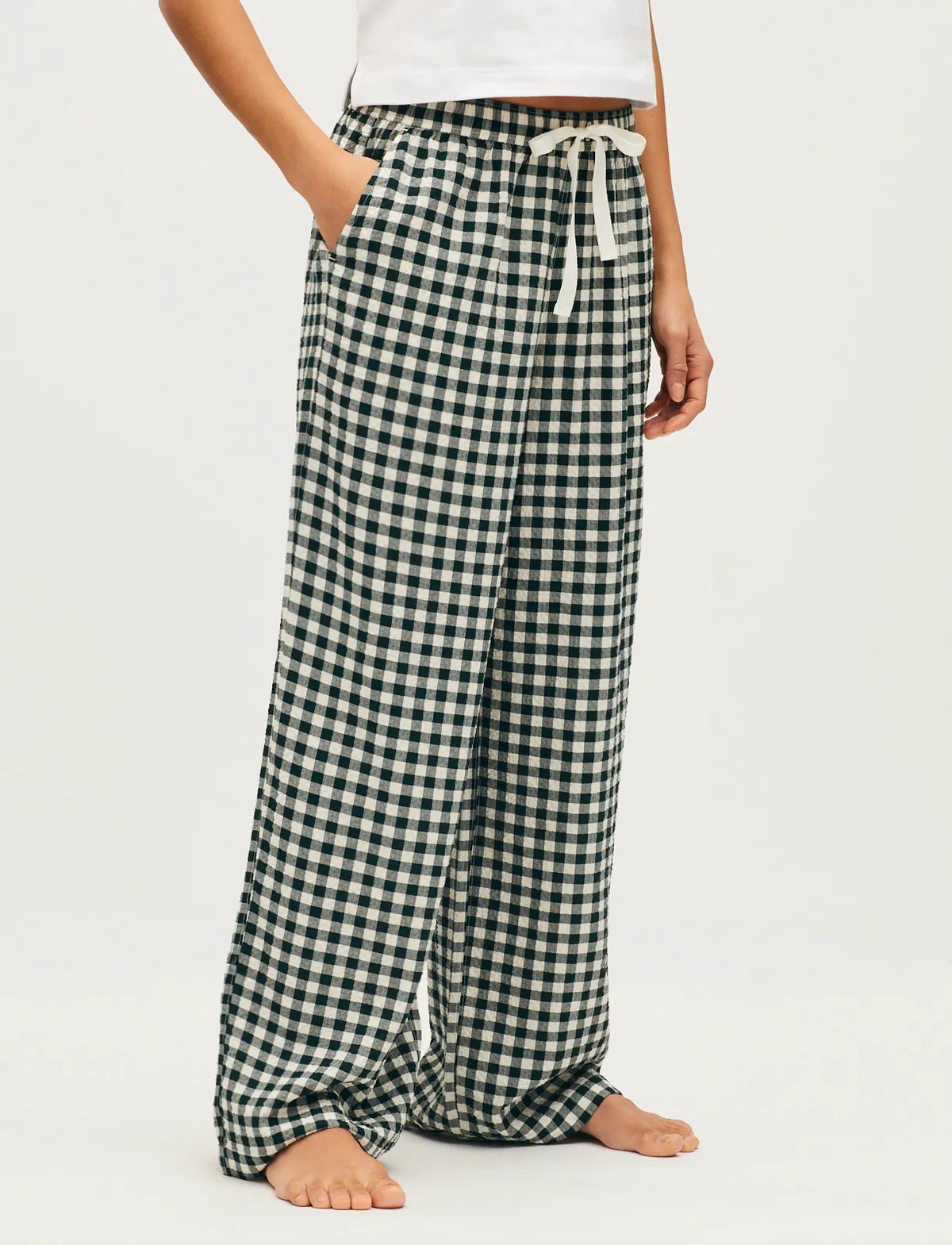 Gingham green
