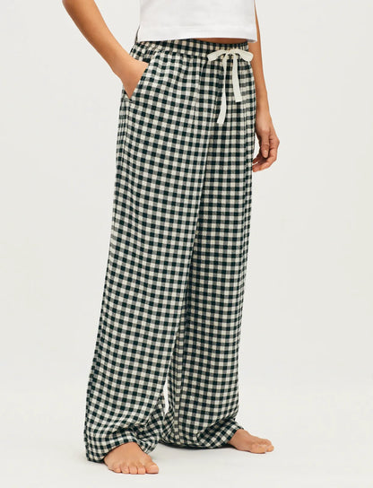 Gingham green