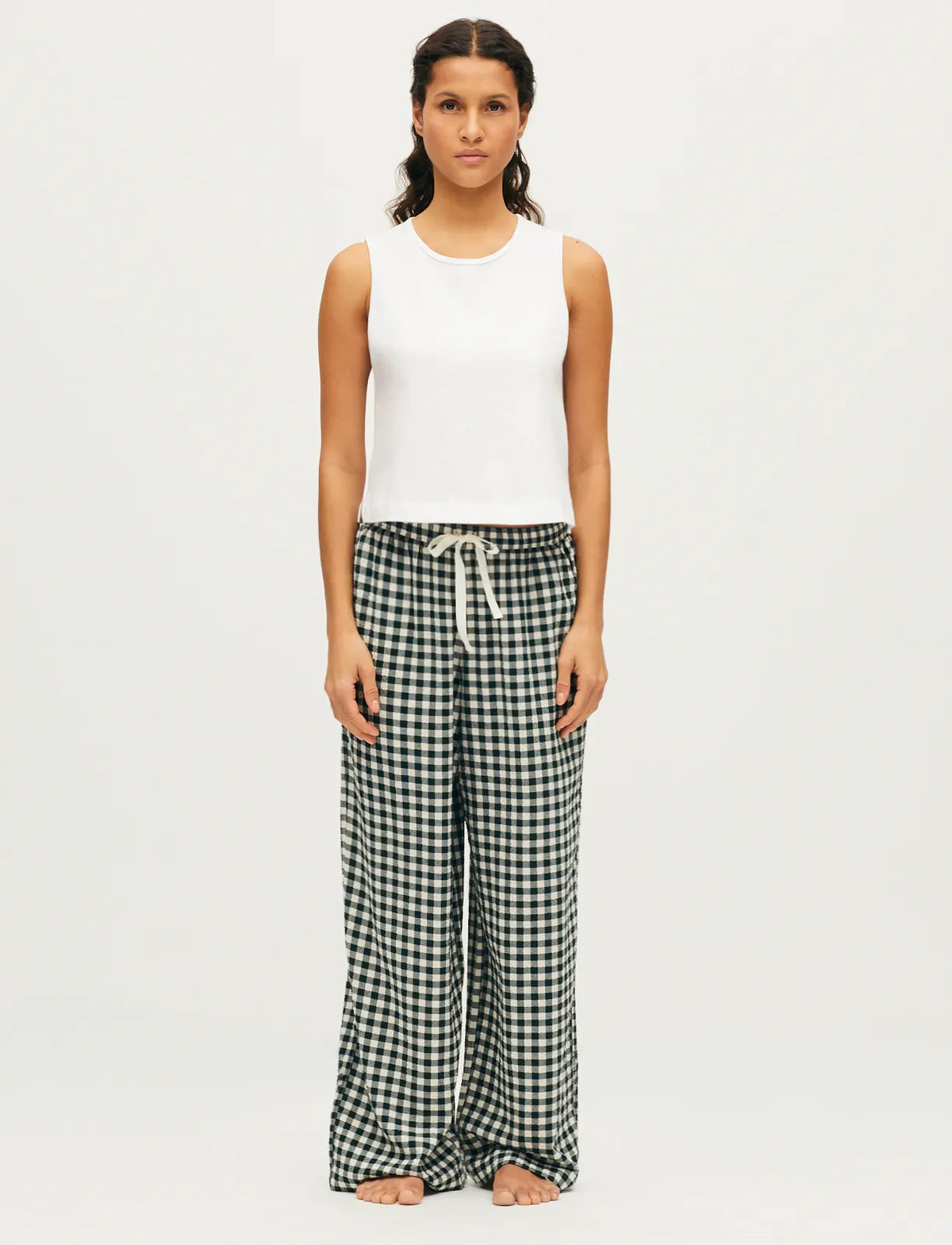 Gingham green