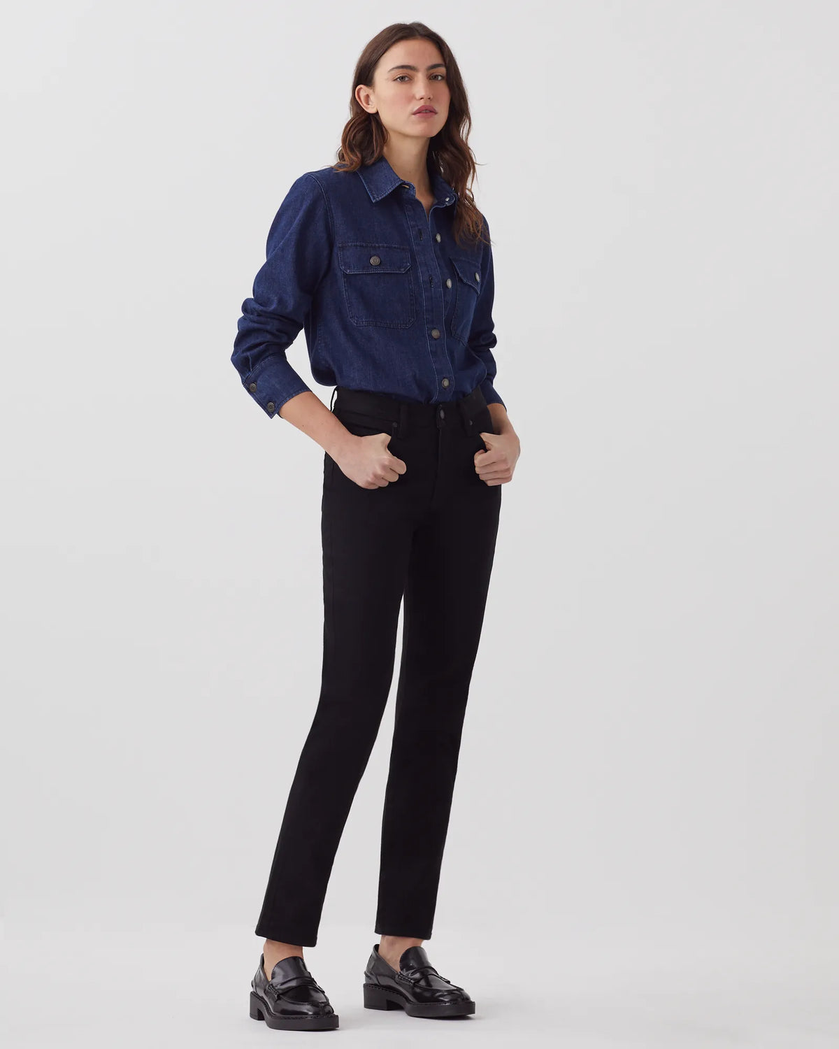 I090 BLACK (denim)