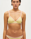 Yellow lemonade/ pink corsage