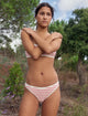 stripes pink/ blanc coquille