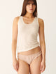 Sand white wavy stripes