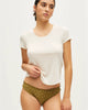 Geo fleur olive green